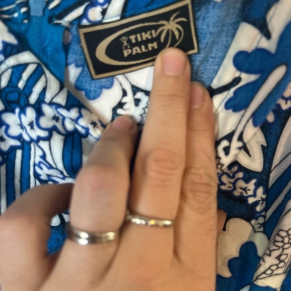 Tiki Palm Hawaiian Midi Dress Size Large Hawaiian - Picture 5 of 12